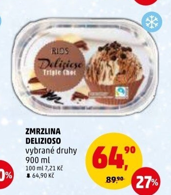 Zmrzlina ve vaničce Delizioso Rios