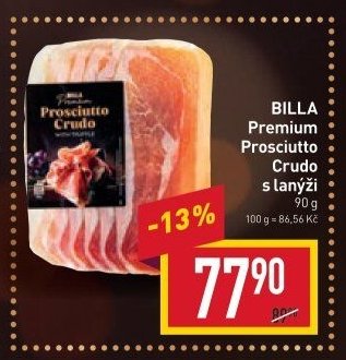BILLA Premium Prosciutto Crudo s lanýži