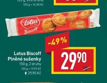 Lotus Biscoff Plněné sušenky