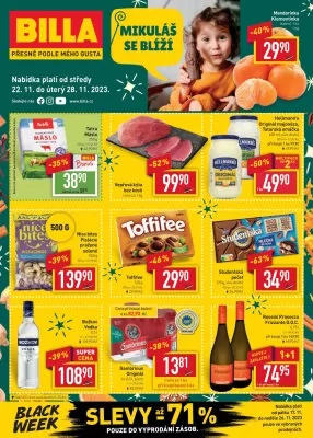 akční leták BILLA 22.11.2023-28.11.2023