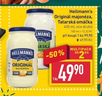 Hellmann's Originál majonéza, Tatarská omáčka