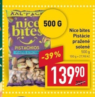 Nice bites Pistácie pražené solené