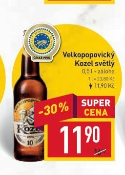Velkopopovický Kozel světlý