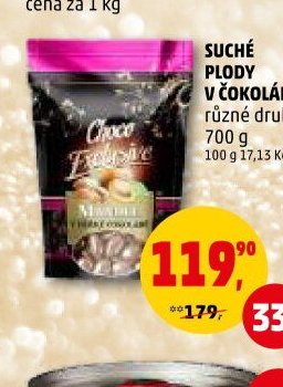 SUCHÉ PLODY V ČOKOLÁDĚ