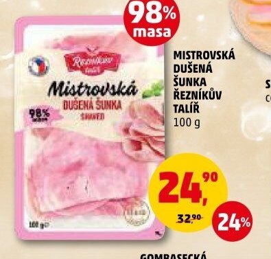Mistrovská dušená šunka Řezníkův talíř