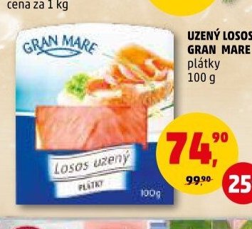 Uzený losos Gran Mare plátky