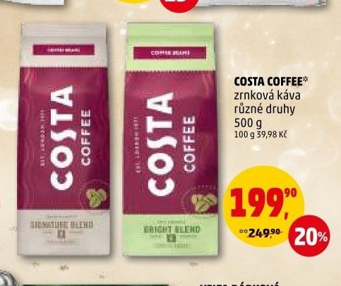 COSTA COFFEE* zrnková káva