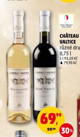 CHÂTEAU VALTICE různé druhy
