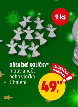 DŘEVĚNÉ KOLÍČKY