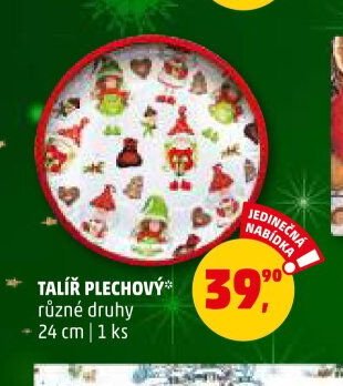 TALÍŘ PLECHOVÝ