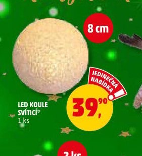 LED KOULE SVÍTÍCÍ