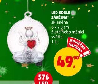 LED KOULE ZÁVĚSNÁ