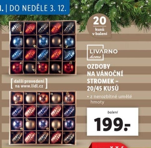 Vánoční ozdoby Livarno Home