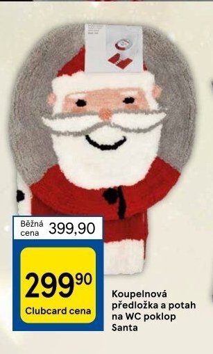Koupelnová předložka a potah na WC poklop Santa