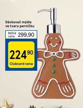 Dávkovač mýdla ve tvaru perníčku