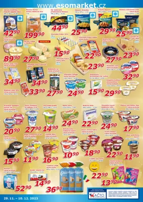 akční leták ESO MARKET 29.11.2023-10.12.2023