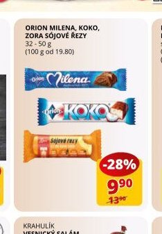 ORION MILENA, KOKO, ZORA SÓJOVÉ ŘEZY