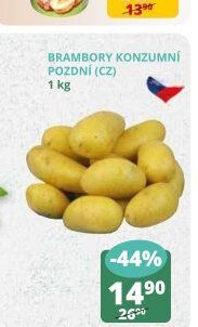 BRAMBORY KONZUMNÍ POZDNÍ