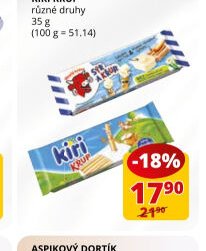 Veselá kráva sýr a křup, Kiri křup