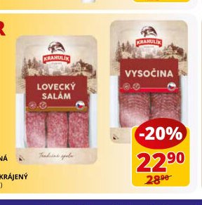 Krahulík Vysočina krájená, Lovecký salám krájený