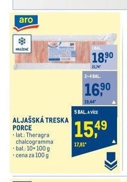 ALJAŠSKÁ TRESKA PORCE