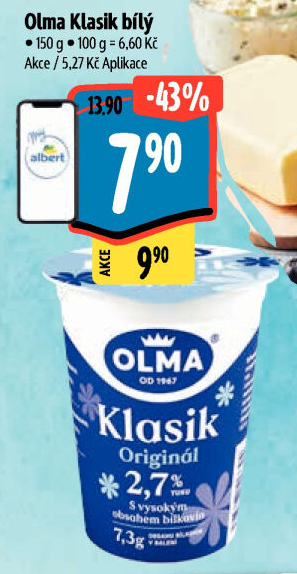 Bílý jogurt Klasik Olma