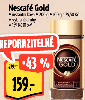 Instantní kávy Nescafé Gold