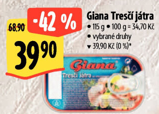 Játra tresčí Giana