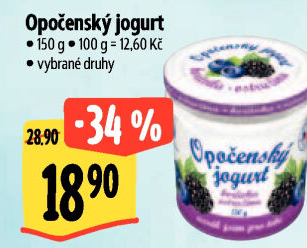 Jogurt ochucený Opočenský Bohemilk