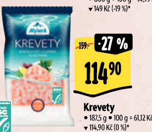 Krevety mražené Mylord