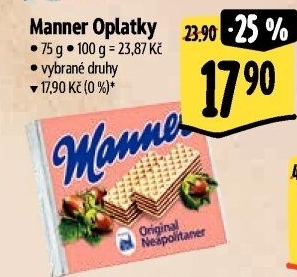 Oplatky Manner