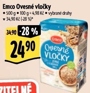 Ovesné vločky Emco