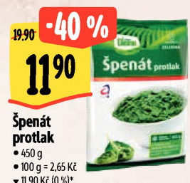 Špenátový protlak mražený Dione