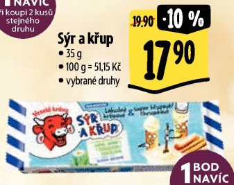 Sýr a křup Veselá kráva