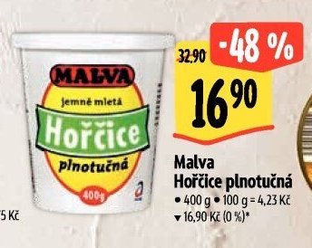 Malva Hořčice plnotučná