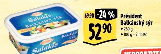 Balkánský sýr Président