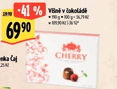 Bonboniéra Višně v čokoládě Cherry Carla