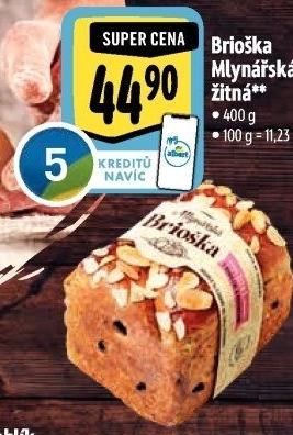 Brioška Mlynářská žitná Albert