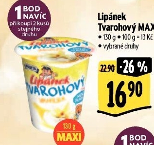 Dezert Lipánek tvarohový Madeta