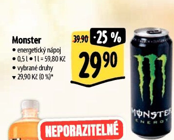 Energetický nápoj Monster Energy