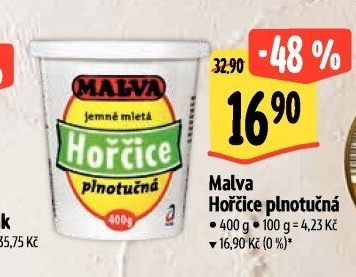 Hořčice plnotučná Malva