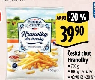 Hranolky mražené Česká chuť