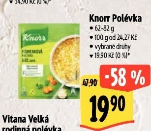 Instantní polévky Knorr