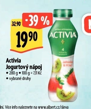 Jogurtový nápoj Activia Danone