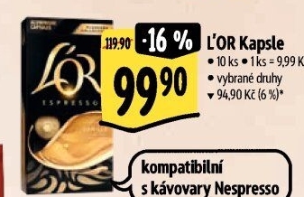 Kapsle pro Nespresso L'