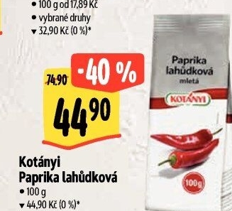 Koření Paprika lahůdková Kotányi