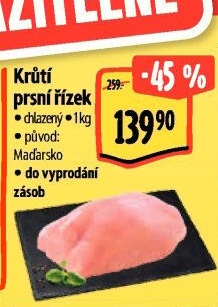 Krůtí prsní řízky