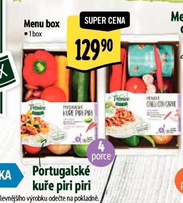 Menu box Portugalské kuře Piri Piri Albert