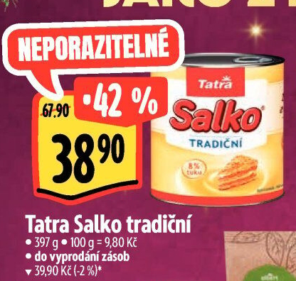Mléko kondenzované Salko Tatra