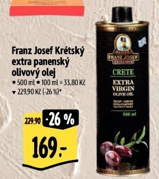Olivový olej extra panenský krétský Franz Josef Kaiser